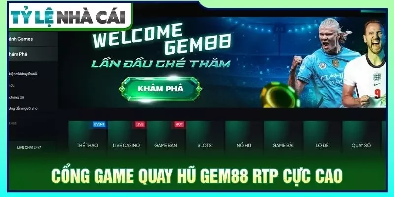 Cổng game quay hũ GEM88 RTP cực cao