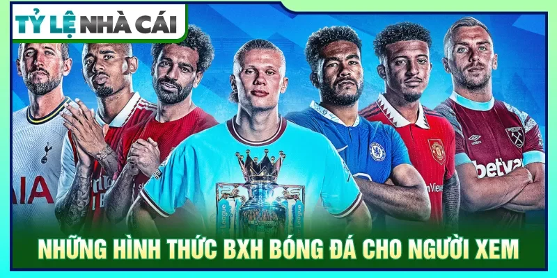 Người chơi dễ dàng theo dõi trận đấu mỗi ngày với BXH